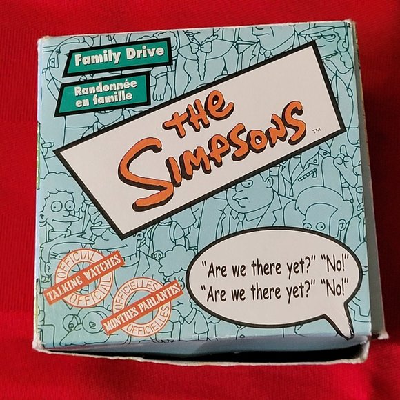2002 THE SIMPSONS, FAMILY DRIVE TALKING WRIST WATCH, MINT IN PACKAGE!!! - Picture 3 of 3